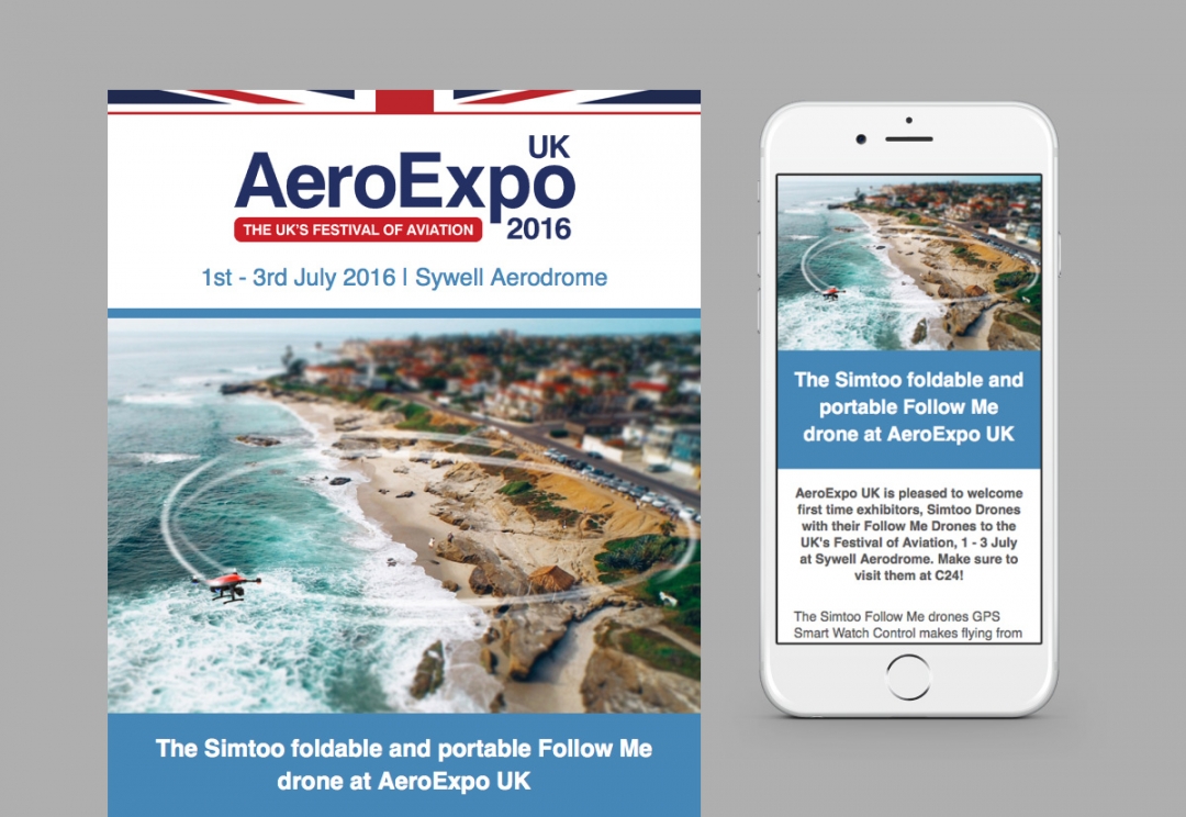 Aviation event email template design