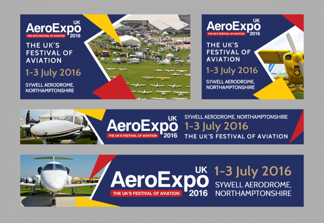 Aviation event web banners