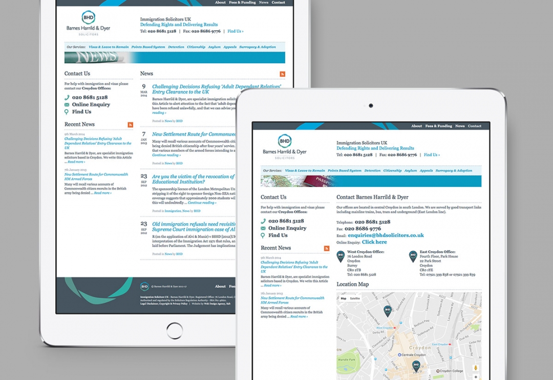 Solicitors website design