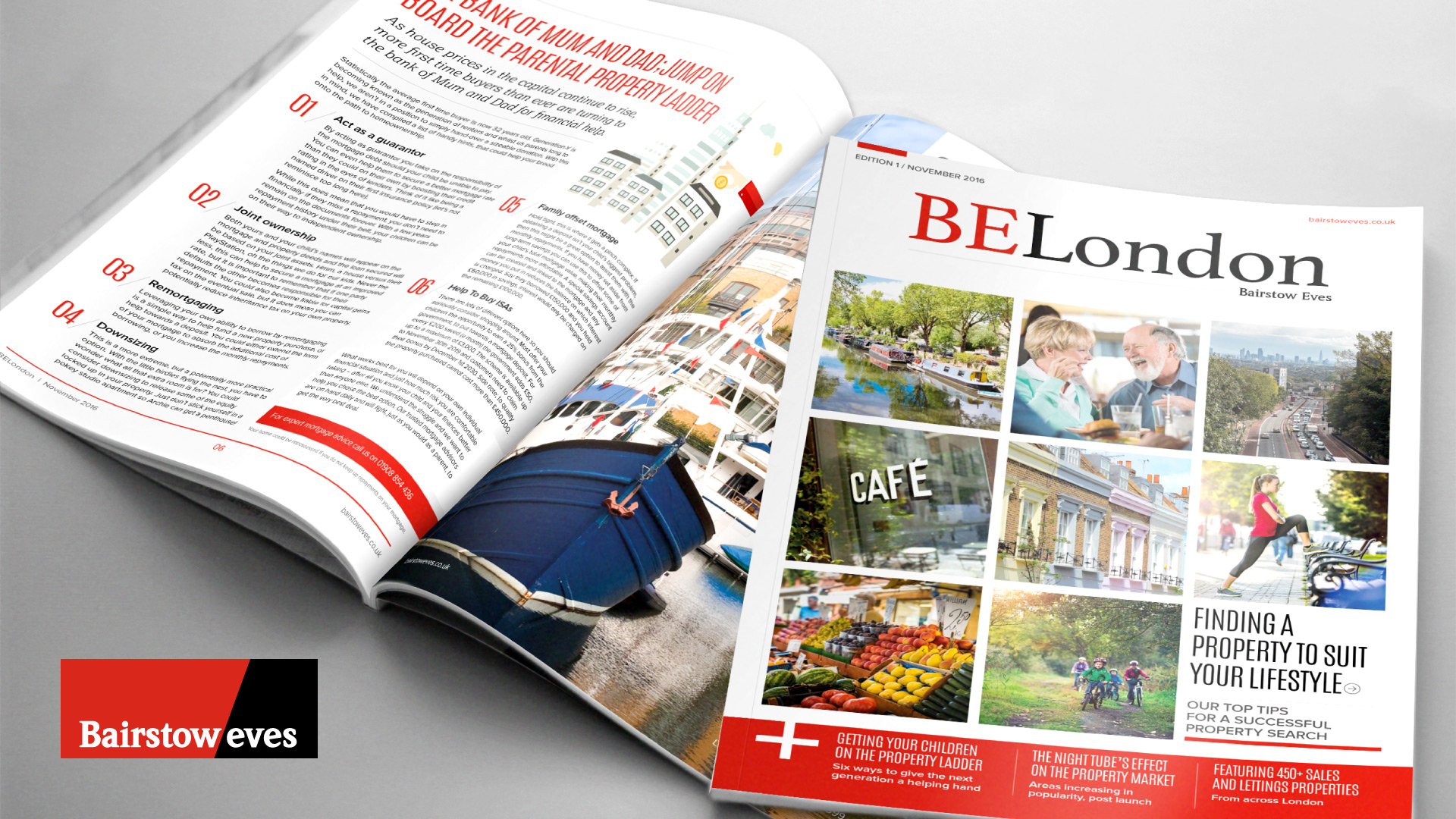 Property magazine editorial design