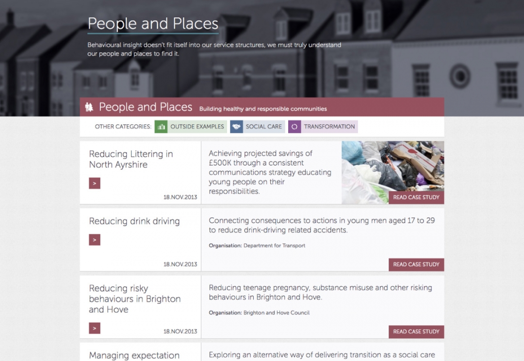 Public services consultancy website design