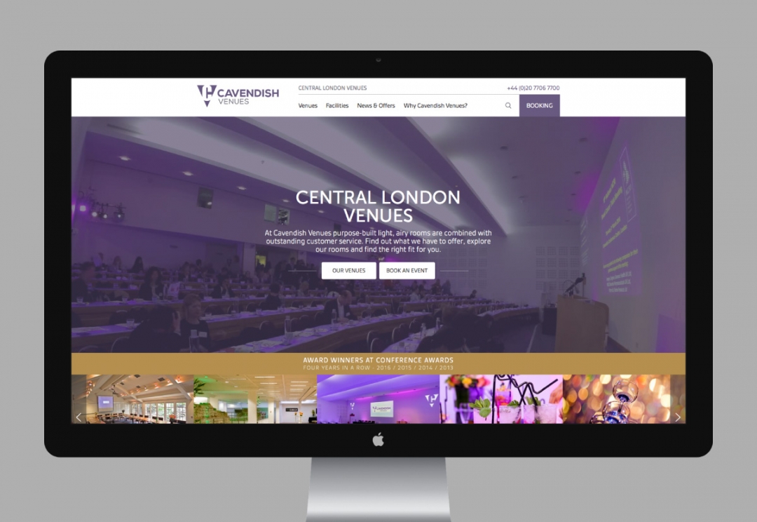 Conference venues website design