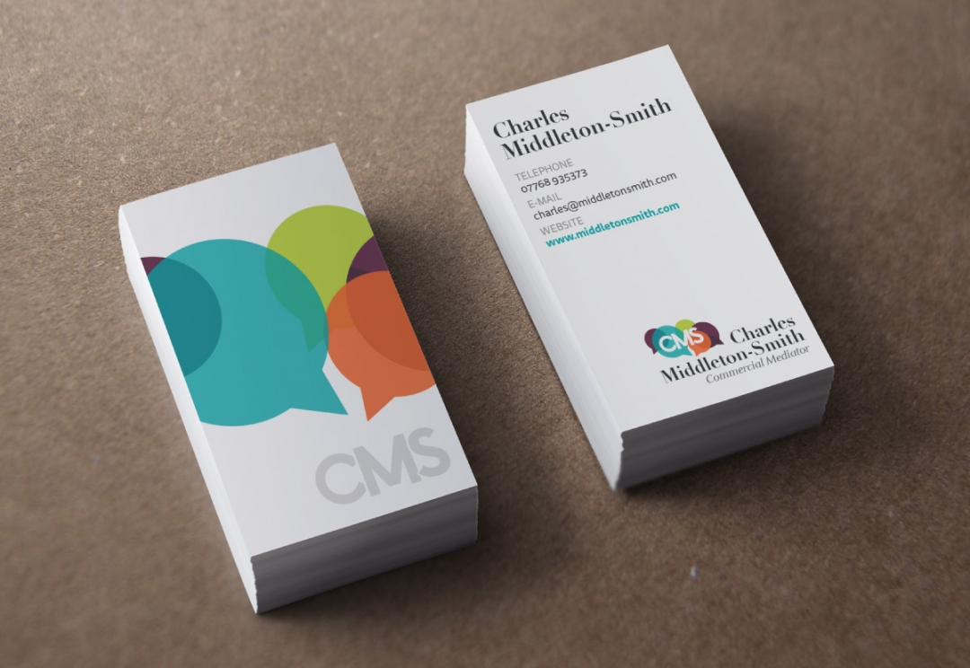 Commercial mediator business card design