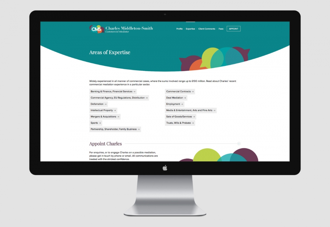 Commercial mediator website design