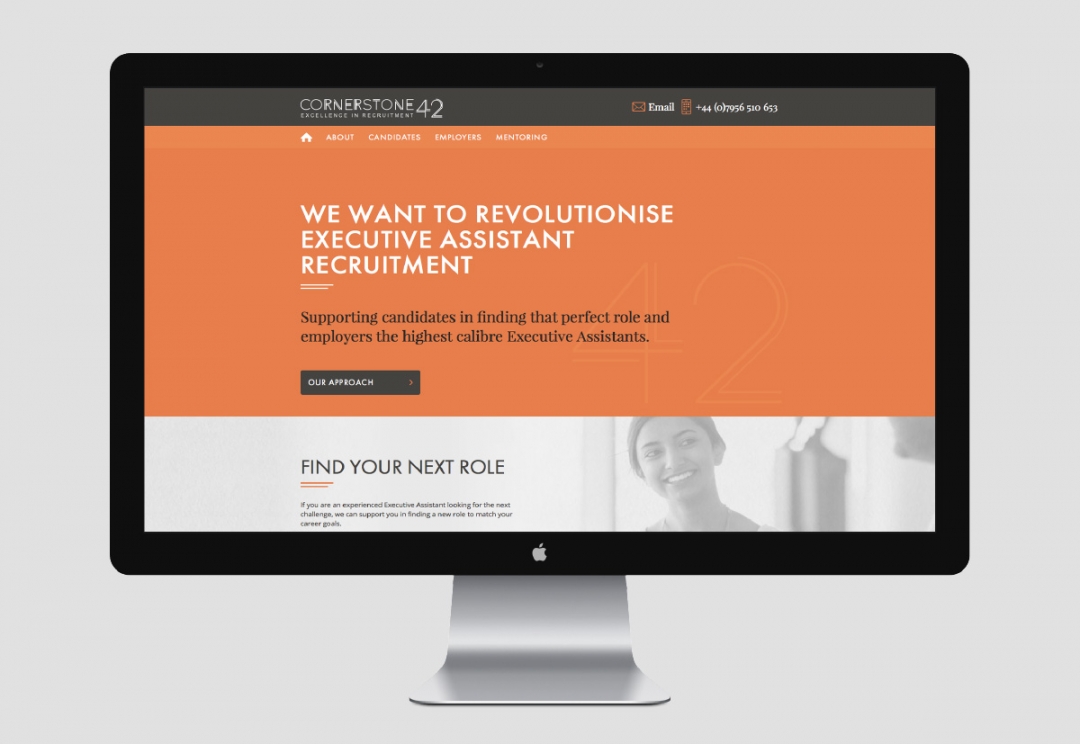 Recruitment agency website design