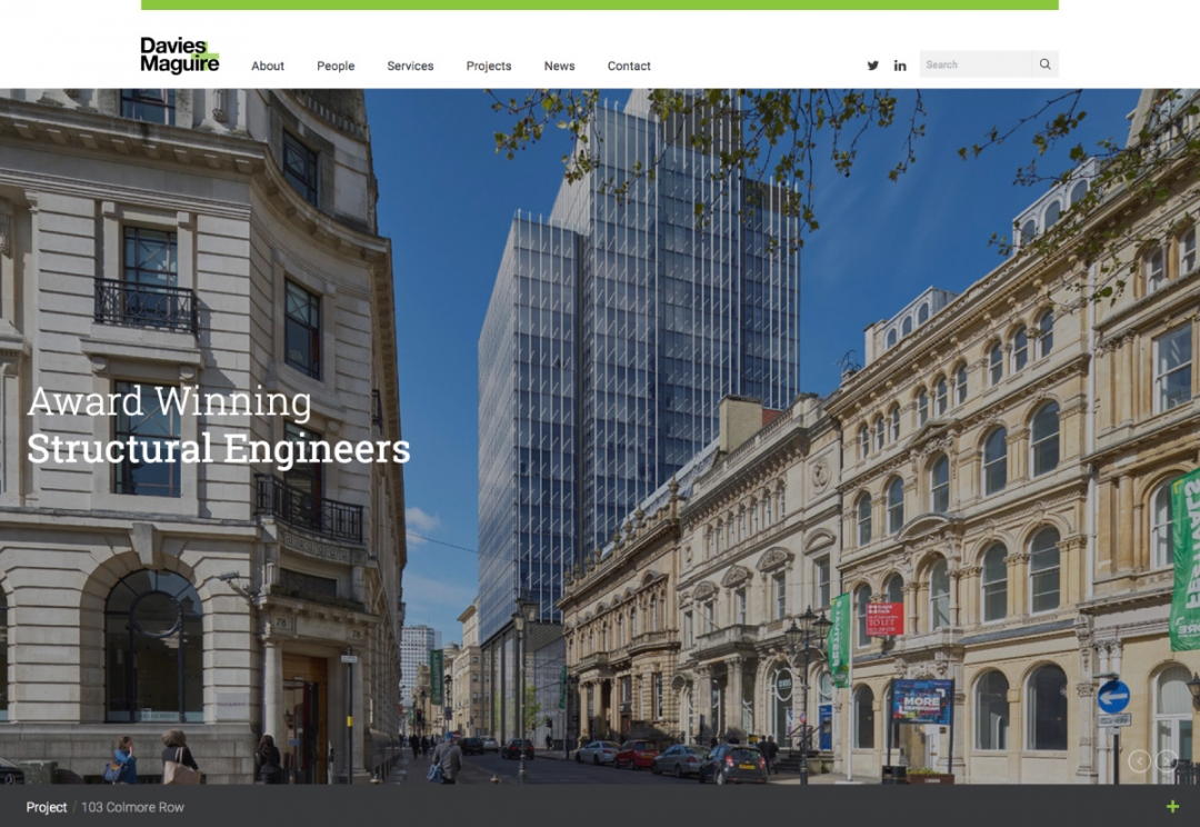 Engineering consultants website design