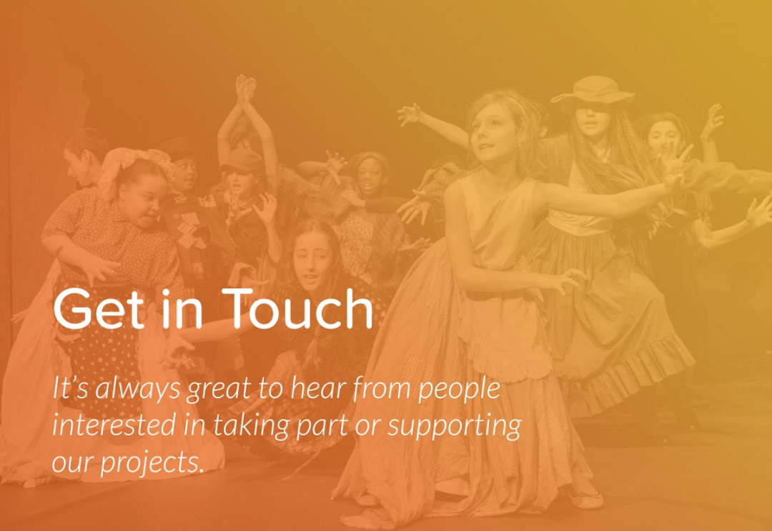 Youth arts organisation website design