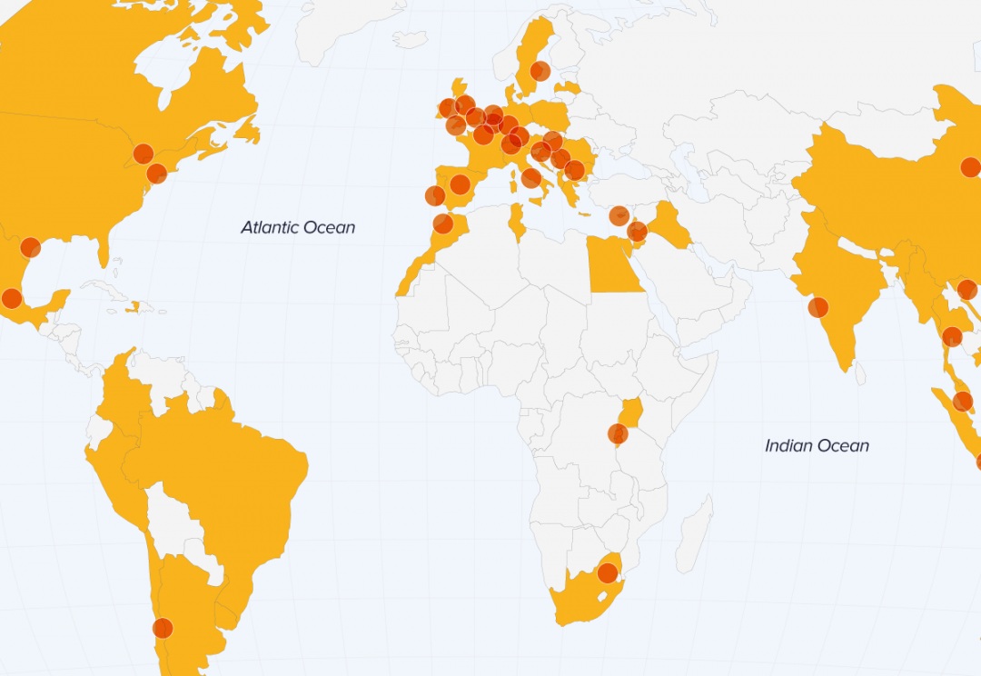 Social entrepreneurship network map illustration