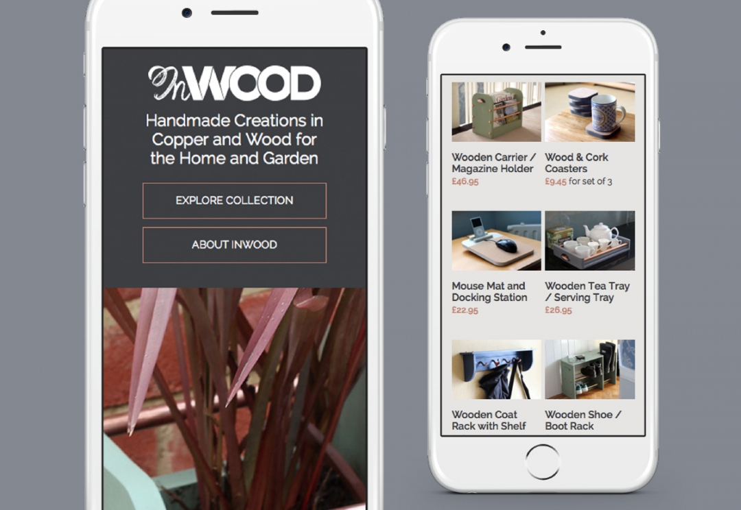 Home and garden products responsive website design