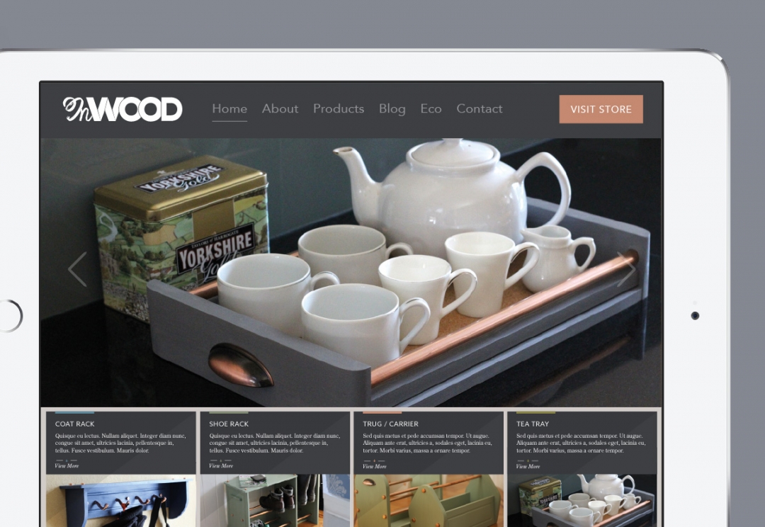 Home and garden products website design