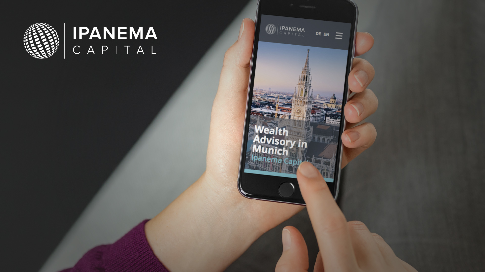 Wealth advisory firm website design