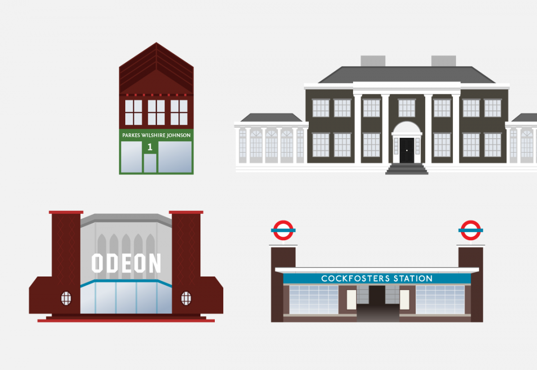 North London building illustrations