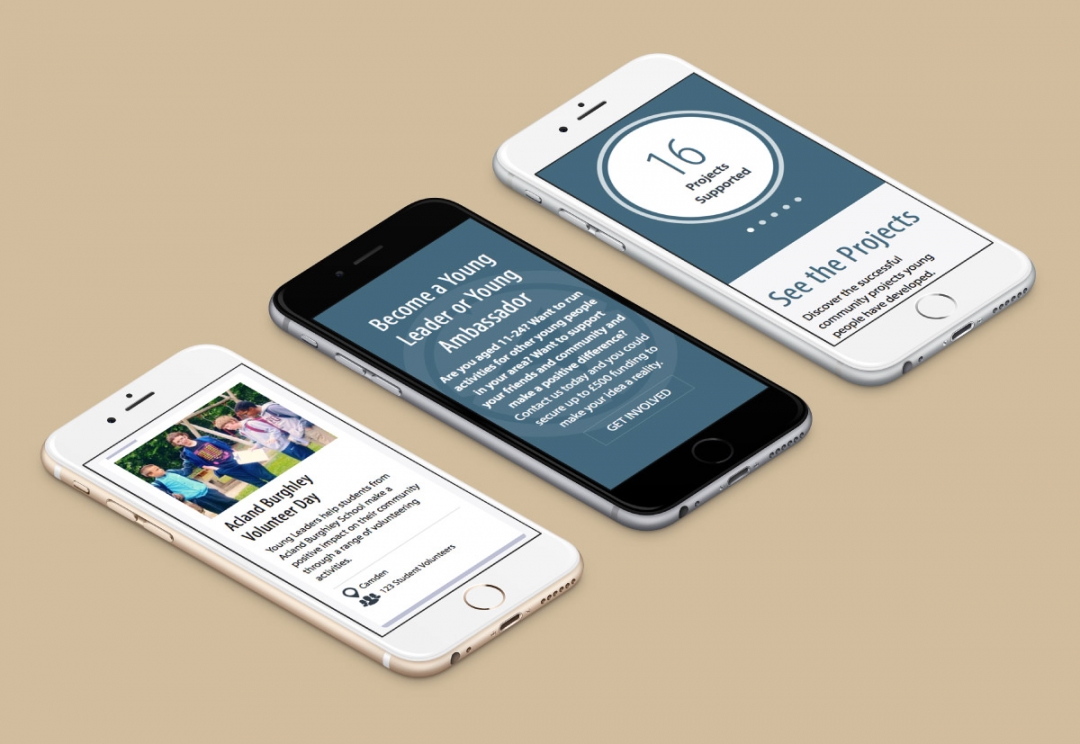 Youth engagement responsive website design