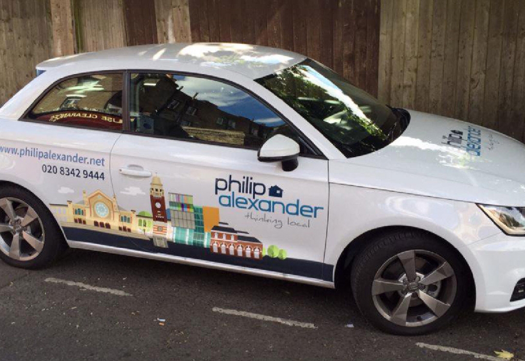 Estate agent car livery design