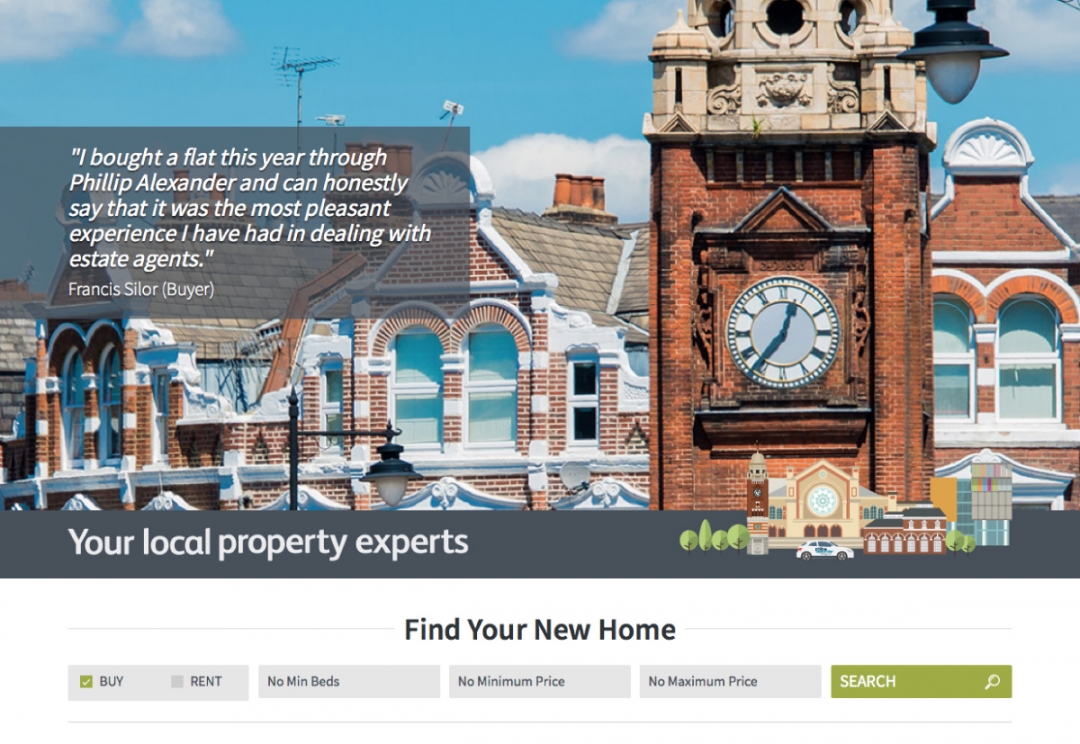Estate agent website design