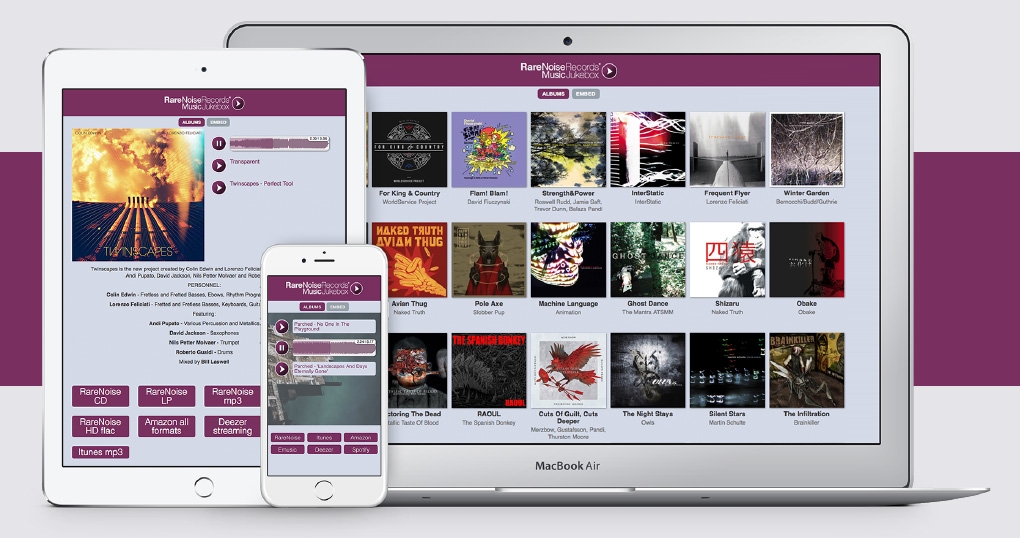 Record label web app