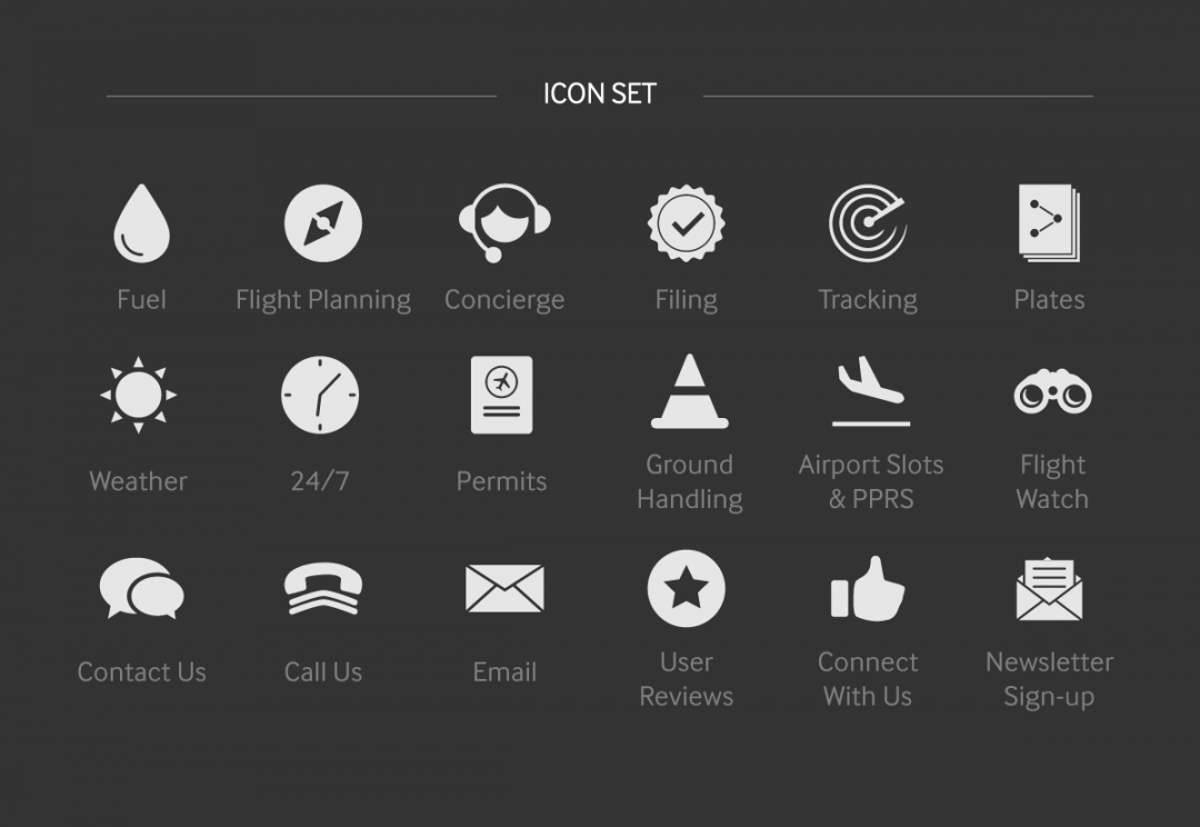 Tech start-up icon designs