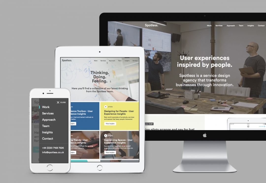 Service design agency responsive website design