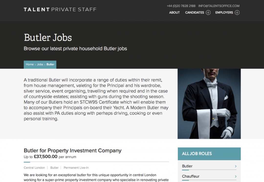 Recruitment agency website design