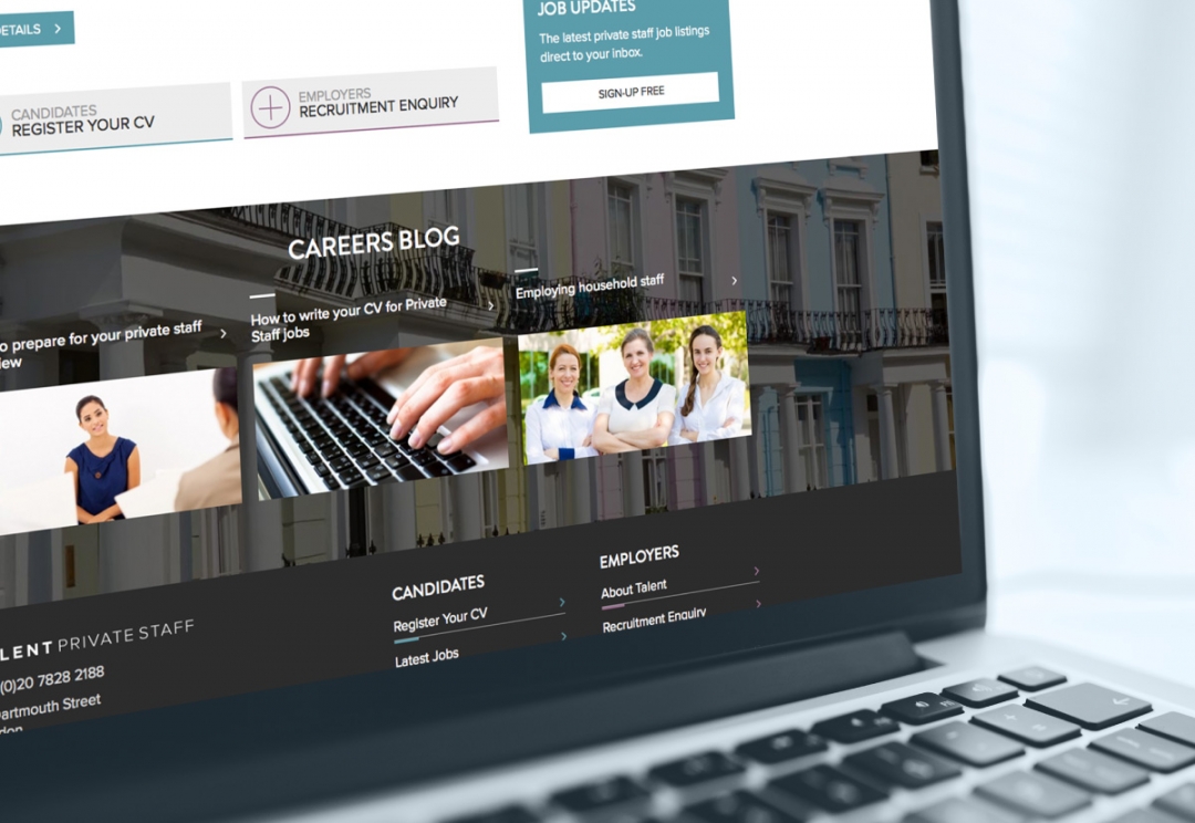 Recruitment agency website design