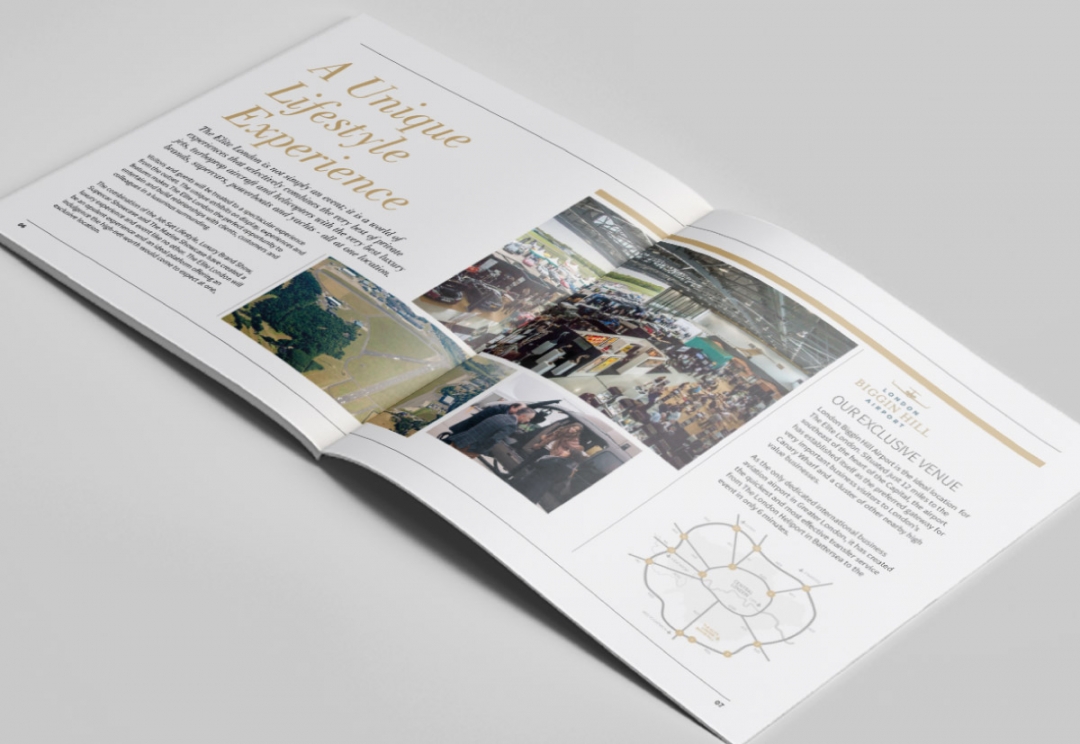 Lifestyle event brochure design