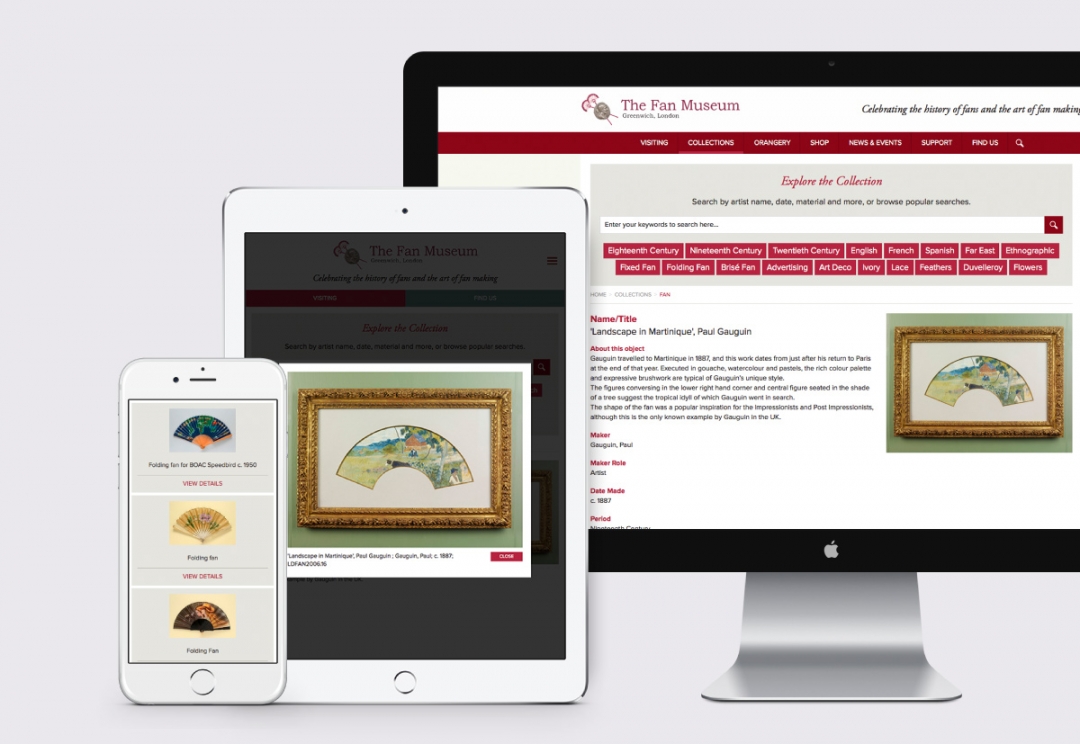 Museum responsive website design
