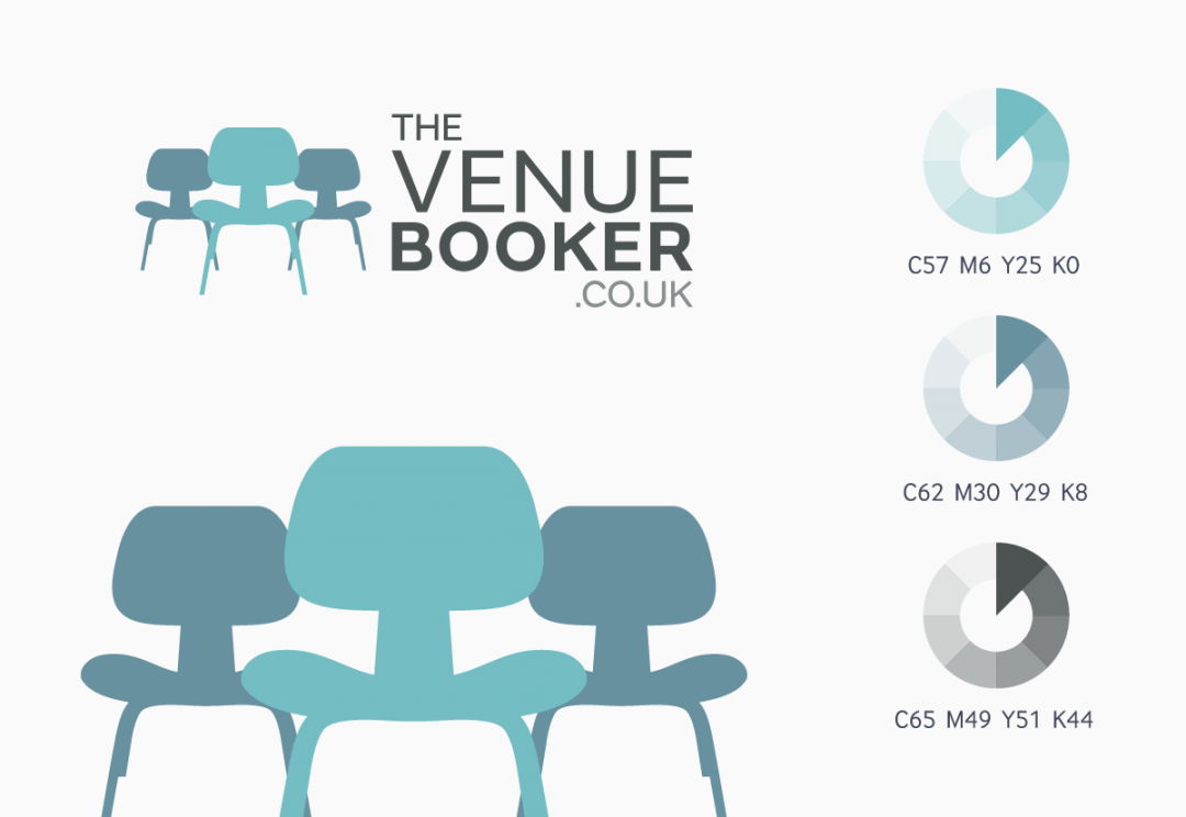 Venue finding service logo design