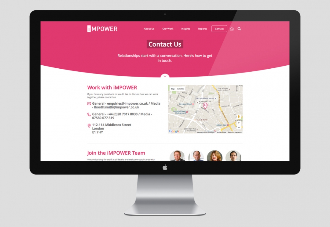 Public sector consultancy website design