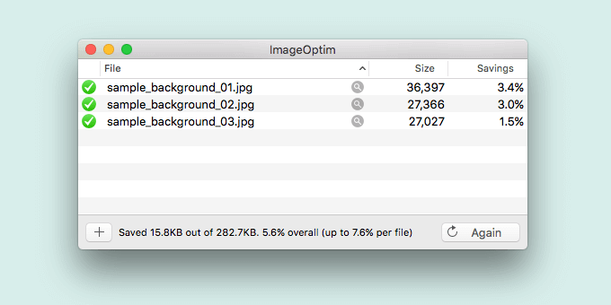 ImageOptim lossless image optimising