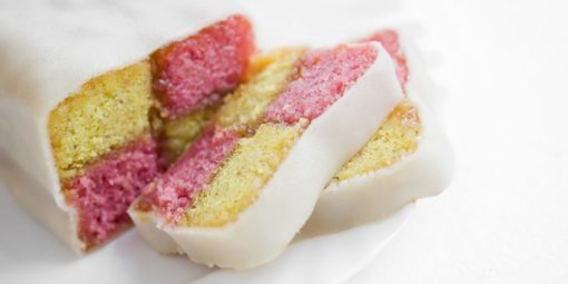 The Pixel Parlour Battenberg cake