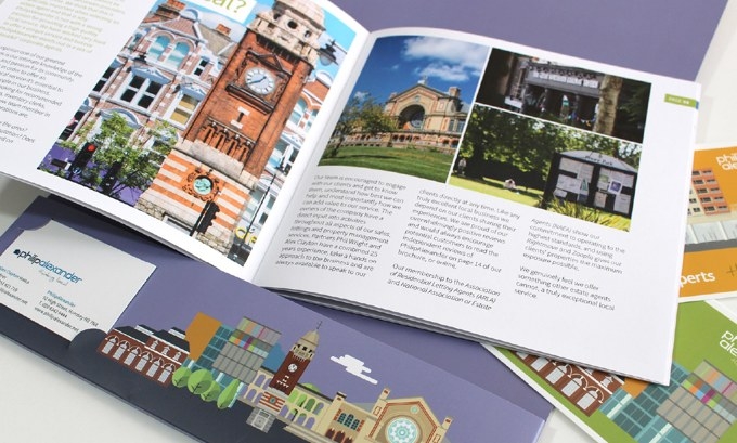 Print design work - estate agents brochure