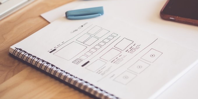 Wireframing website layout ideas
